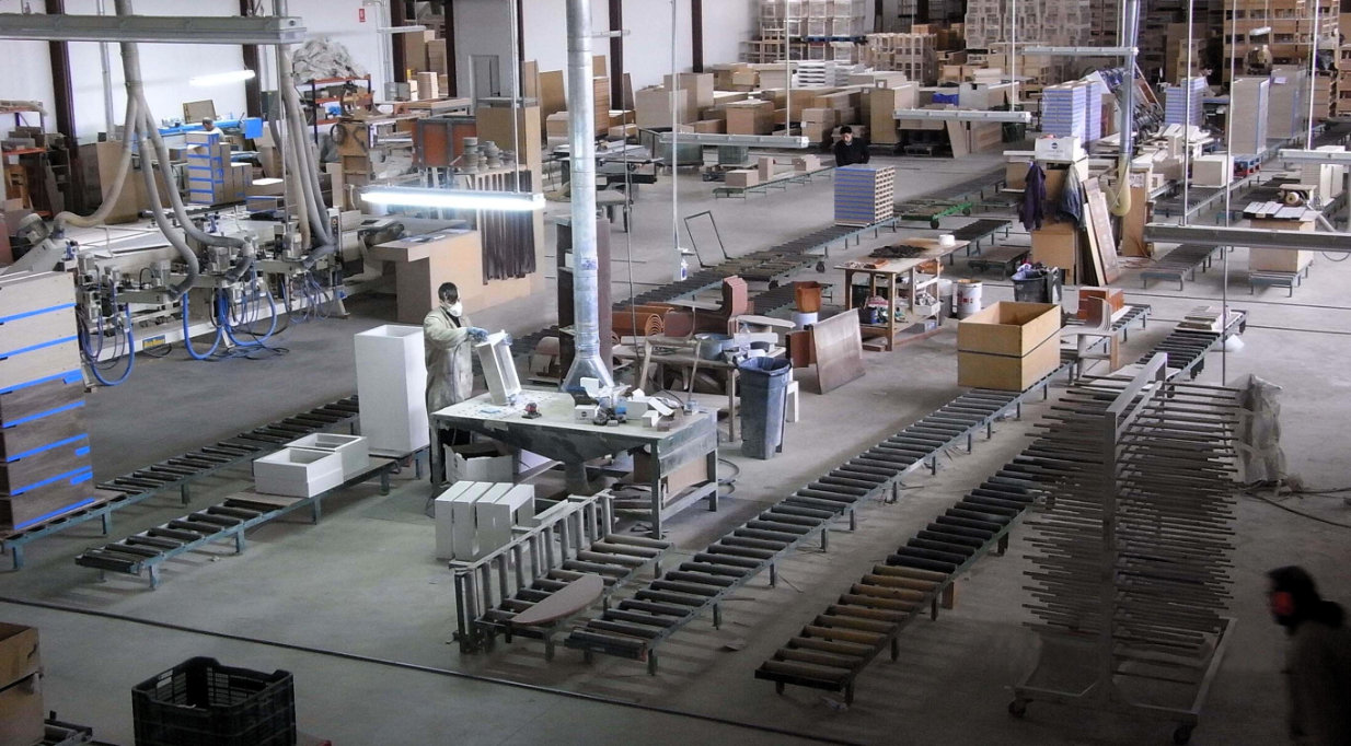 inside the factory
